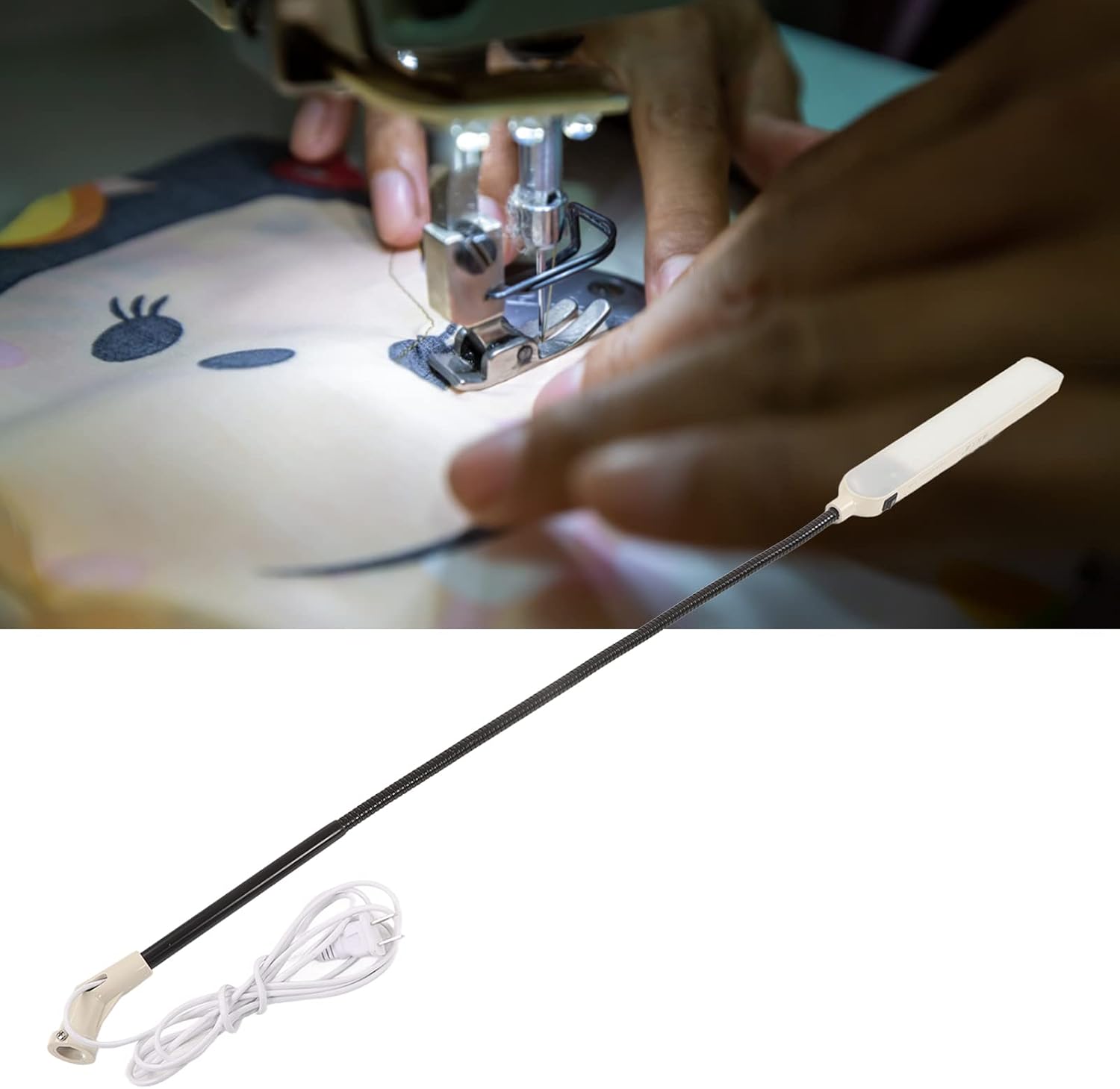 LED Sewing Light, Industrial Sewing Machines Sewing Machine Thread Stand LED Light 10W 64 Lamp Beads for Workbench Lathe US Plug
