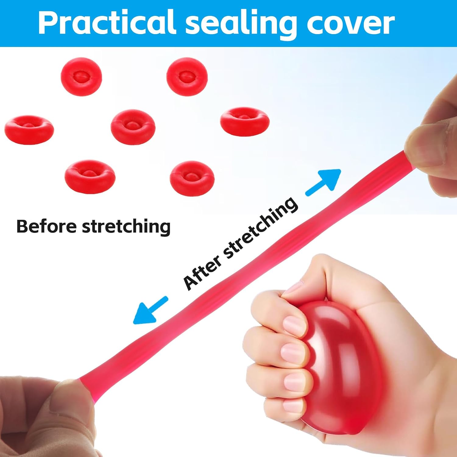 STARVAST 150PCS Caulk Tube Sealer Caps, Caulking Gun Tip Caps, Caulk Sealer Saver, Caulking Tool Accessory for Open Caulking Tube Sealing and Preserving