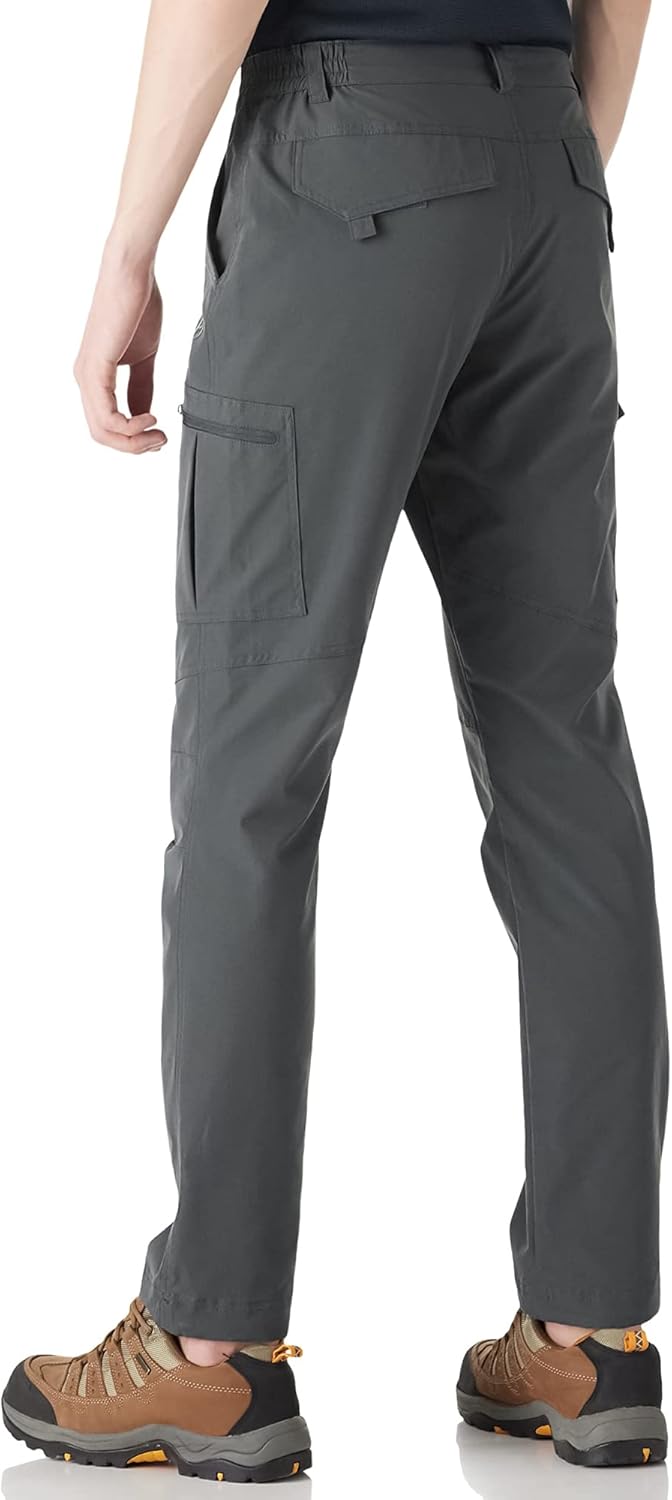 Outdoor Ventures Men's Hiking Pants Lightweight Water Resistant Cargo Work Pants Ripstop Outdoor Pants for Tactical Travel - Image 2