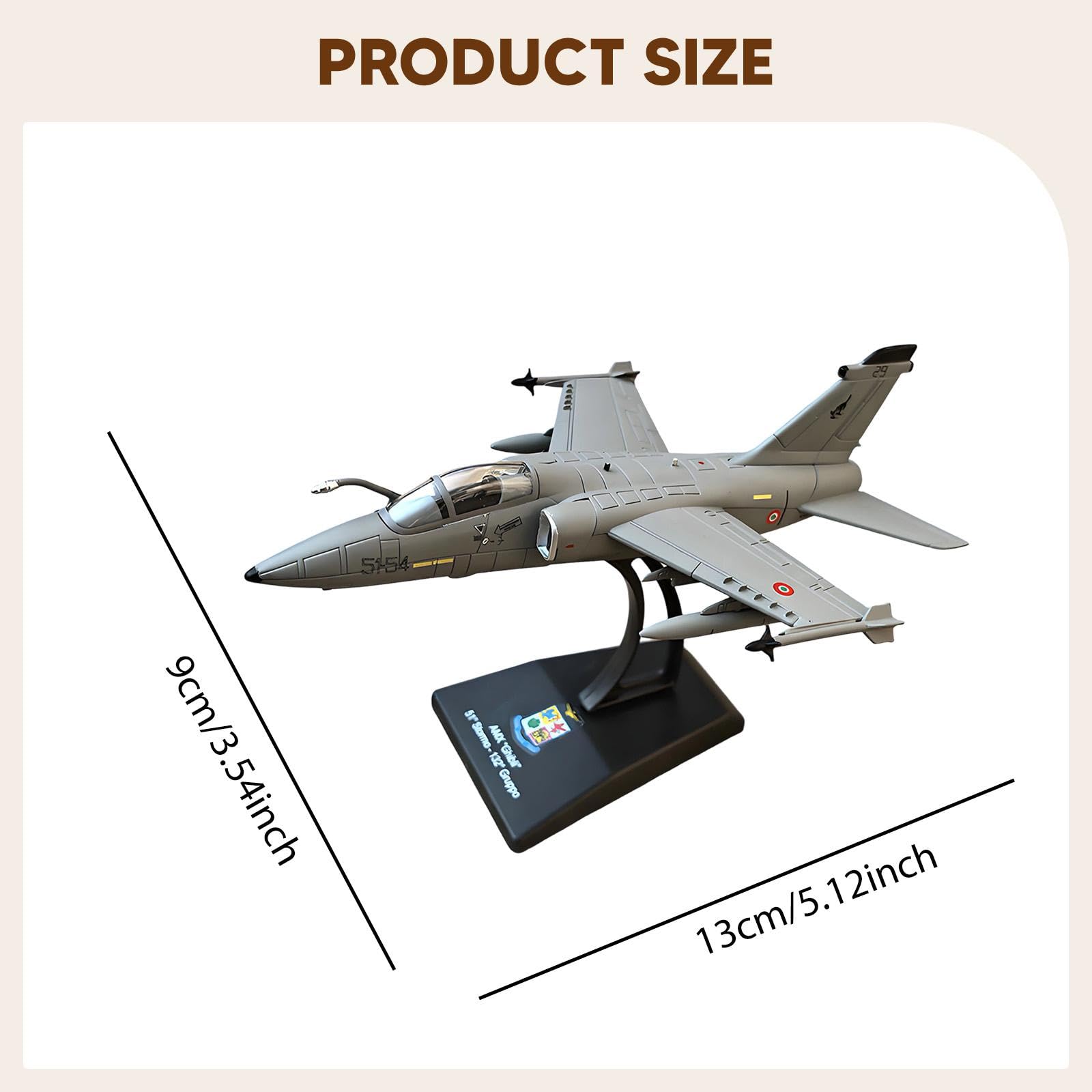 F Fityle Modellino in 1:100 di Aereo da Attacco Giocattolo con Base per Mobile TV, Casa, Libreria, Ufficio.