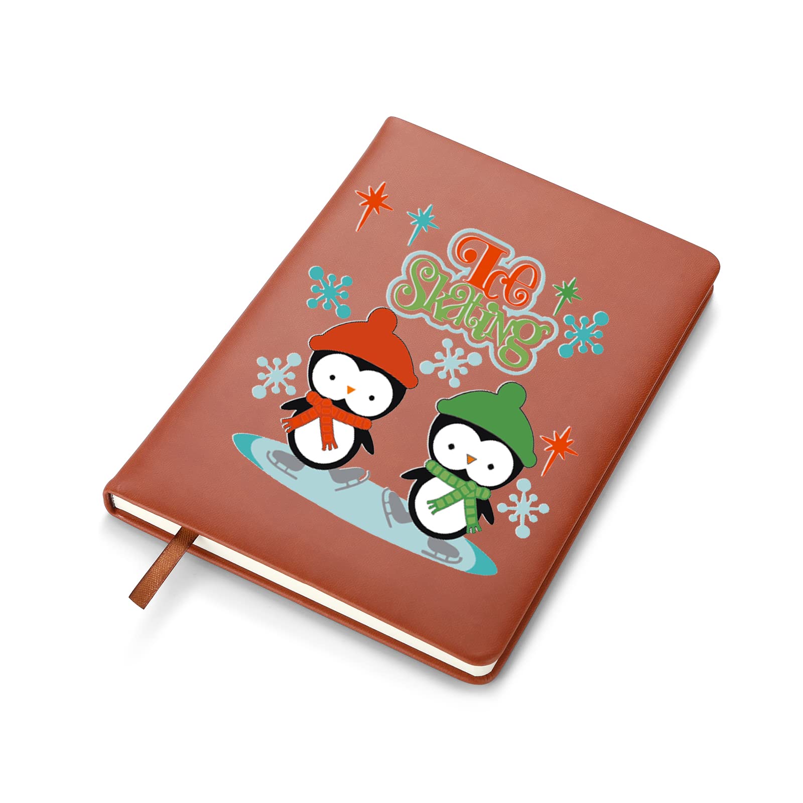 Photo 1 of RSRXEDL Vintage Roller Skate Notebook Journal Perfect Roller Skater or Roller Derby Gift Gift for Roller Skaters 100 Pages Faux Leather Notebook (Ice)