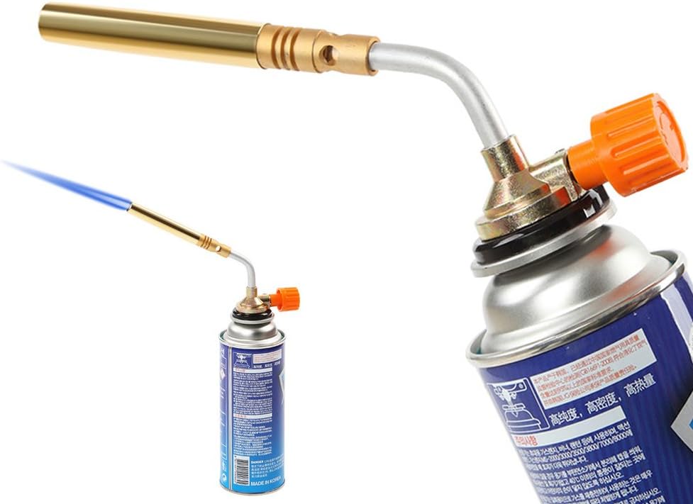 Manual Ignition Burner Spray Flame Gun Flame Gas Torch Flame Blower Welding Lighter Gas Split Type Gas Burners Stove Gas Adapter Torch Lighter Outdoor Stove Cooking Kitchen Blow Torch Baking Barbecue