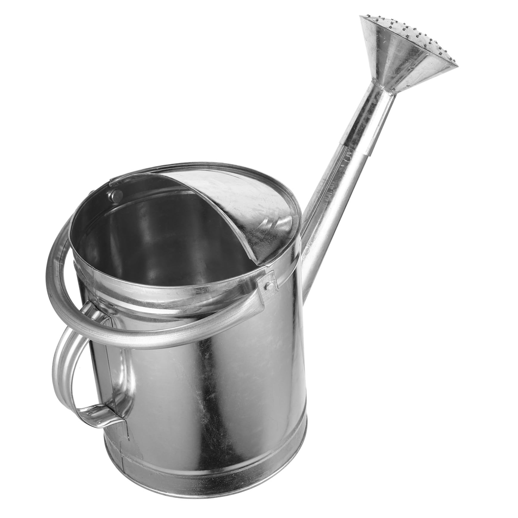NUOBESTY Arrosoir et Ouverture Supérieure Demi-Ouverte Plusieurs Styles en Fer 5l Argenté Bec Pulvérisateur Précis Plusieurs Styles pour Plantes pour Arrosage Intérieur et Extérieur