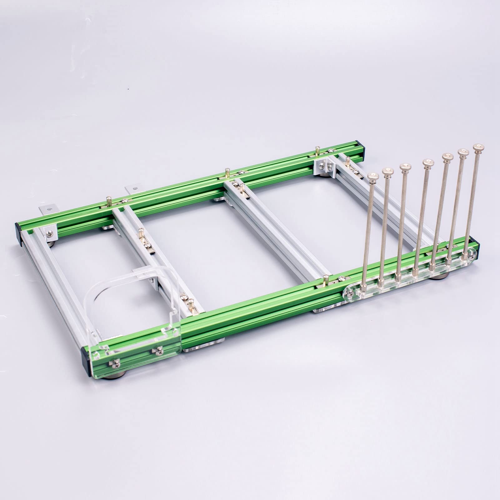Ausla ATX Computer Open Case Bracket, 4 PCI Slot Aluminum Alloy (zielony