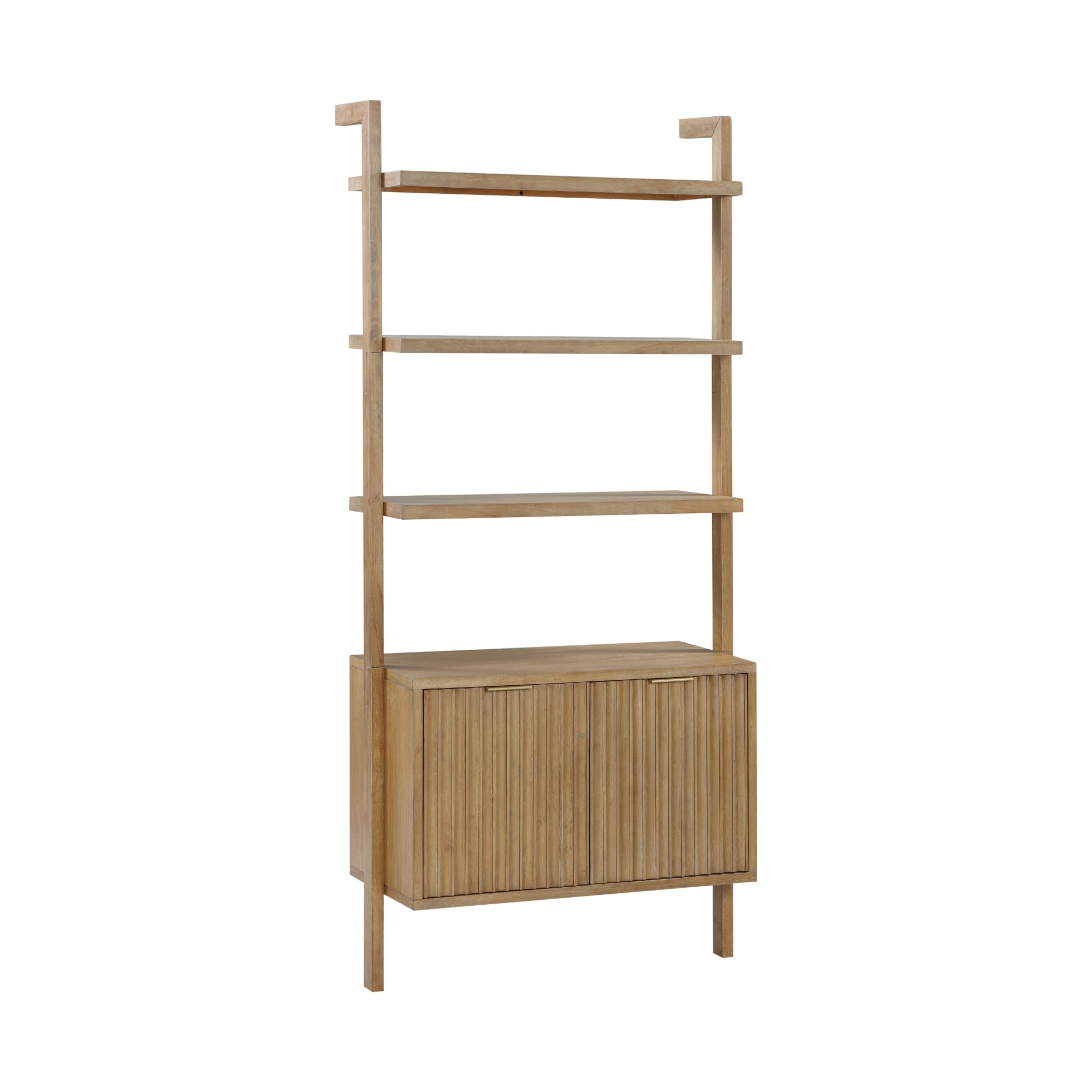Amazon.com: Nathan James Jasper 3-Shelf Solid Wood Boho Bookshelf
