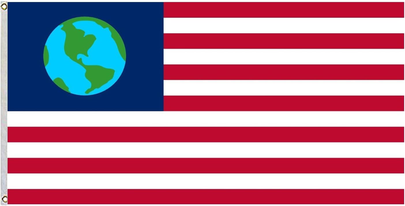 Futurama flag of Earth Re-creation of the Earth Flag Old Freebie flag 3x5ft