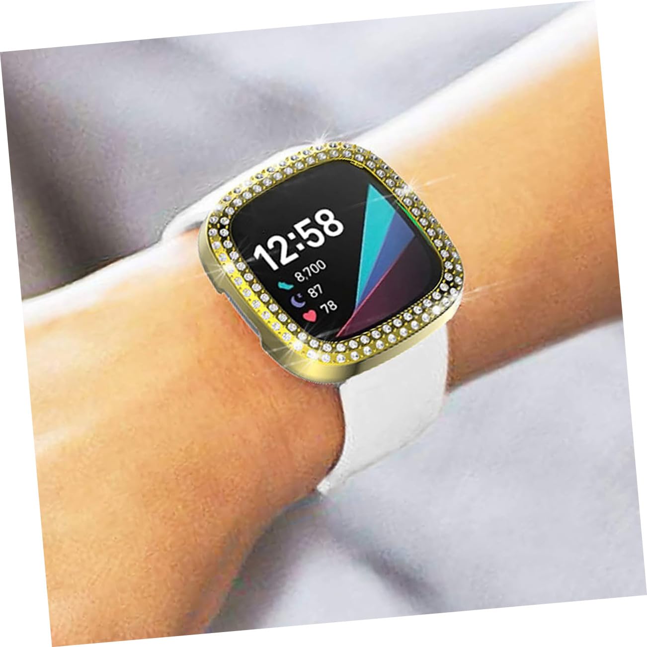 Gadpiparty 14pièces Coque De Complète pour Montre Compatible avec Sense Étui TPU Anti-Rayures Transparent Et Émaillé Accès Facile à Toutes Les Fonctions