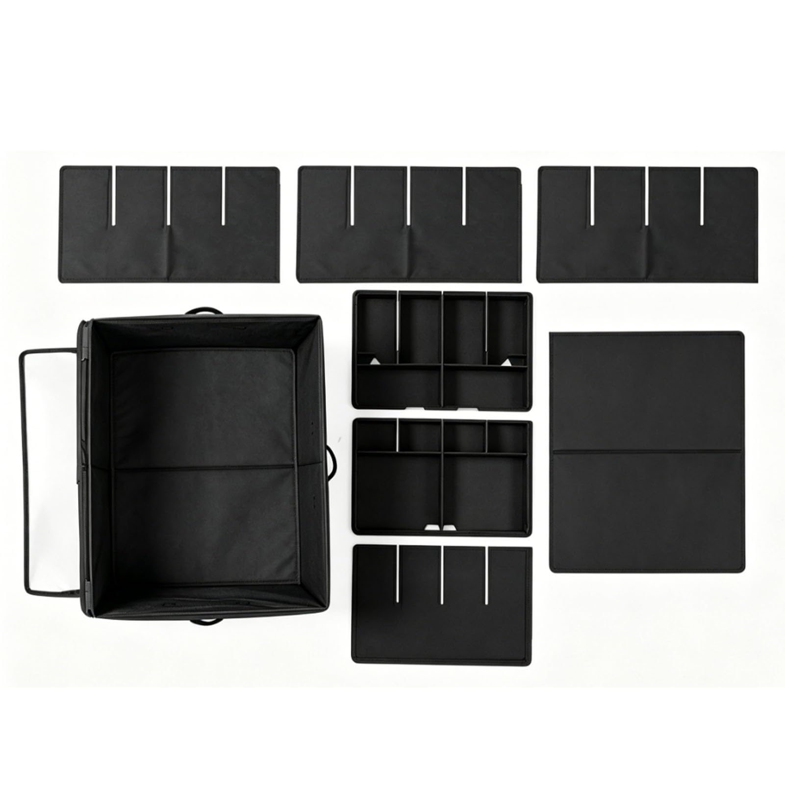 Organizer per Scarpe Scatola Impilabile in Tessuto Oxford Impermeabile e Antipolvere per 16 Paia di Scarpe, Ideale per Armadi e Ingressi (BLACK)