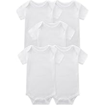Unisex Baby 5-pack Onesie Bodysuits Baby Boy Clothes Short Sleeve