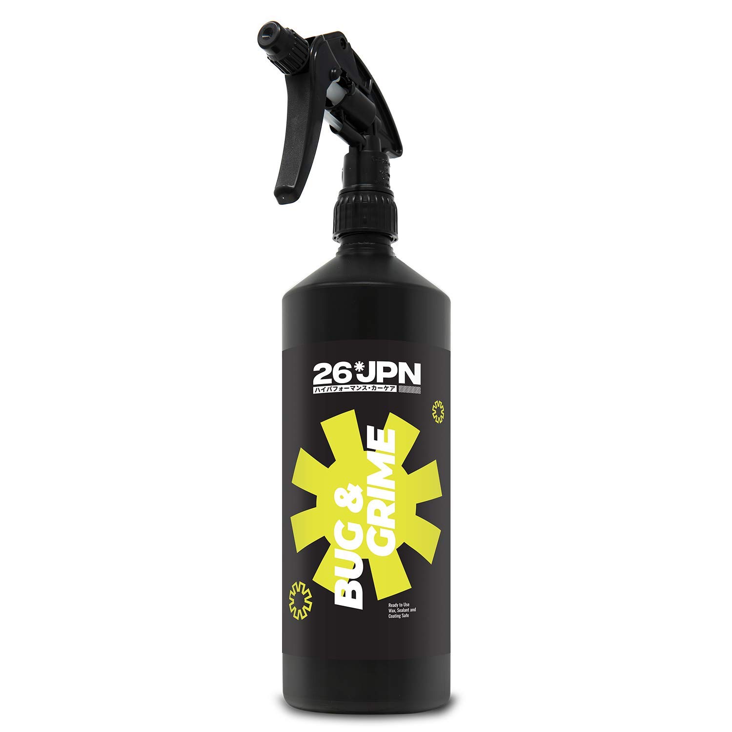 26JPN Bug & Grime - Bug & Dirt Cleaner, Wax, Sealant and Coating Safe, Ready to Use, Fast Acting and Powerful (1000ml)
