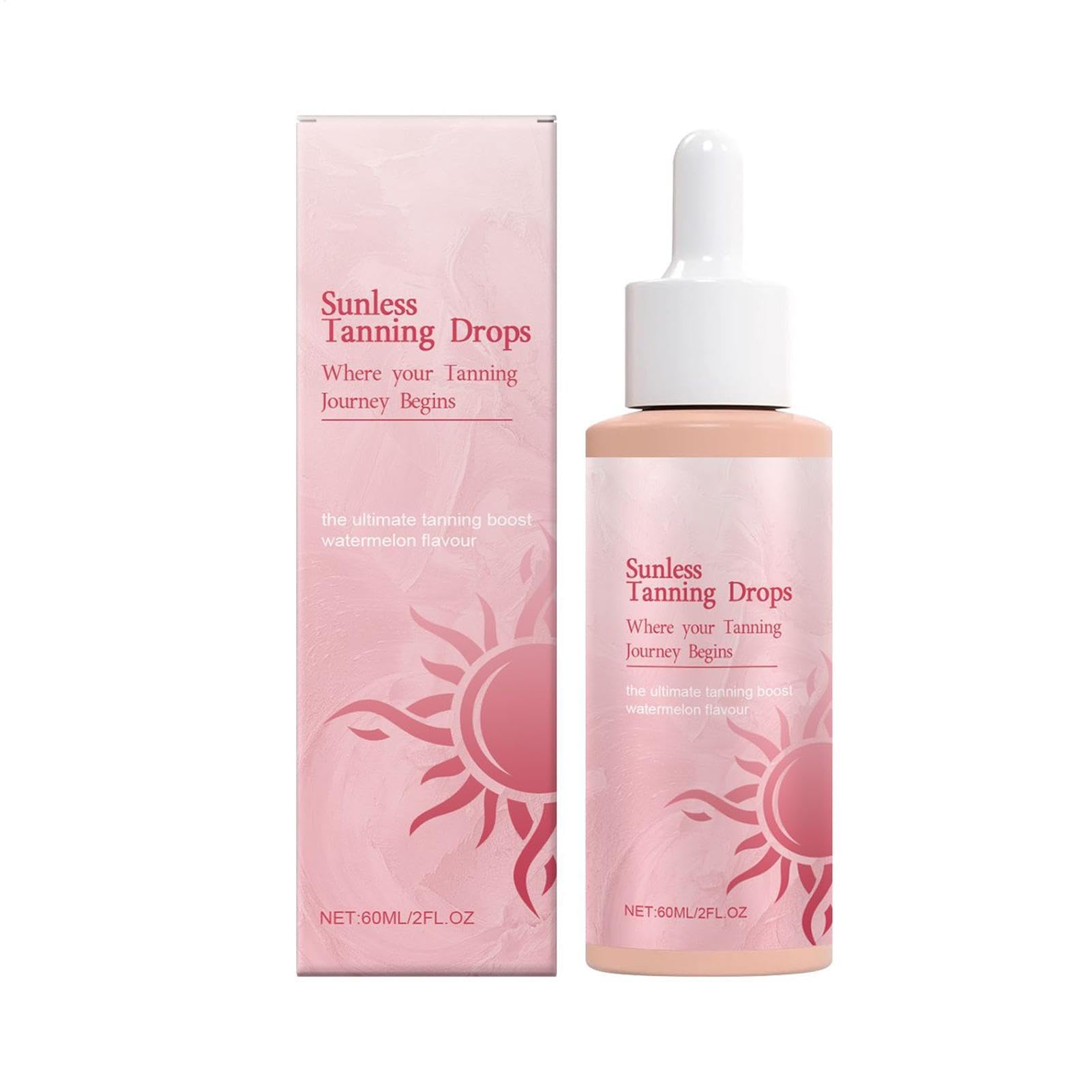 Sunless Bronzing Drops do picia do twarzy - Słoneczny odcień i naturalny kolor, samoopalacz (1 sztuka)