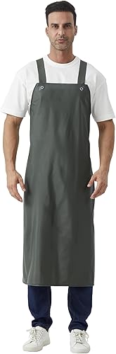 Nanxson Delantal impermeable de PVC resistente ajustable,Delantal de trabajo para carnicería,Lavavajillas,Limpieza de pescado Pet Grooming Fábrica
