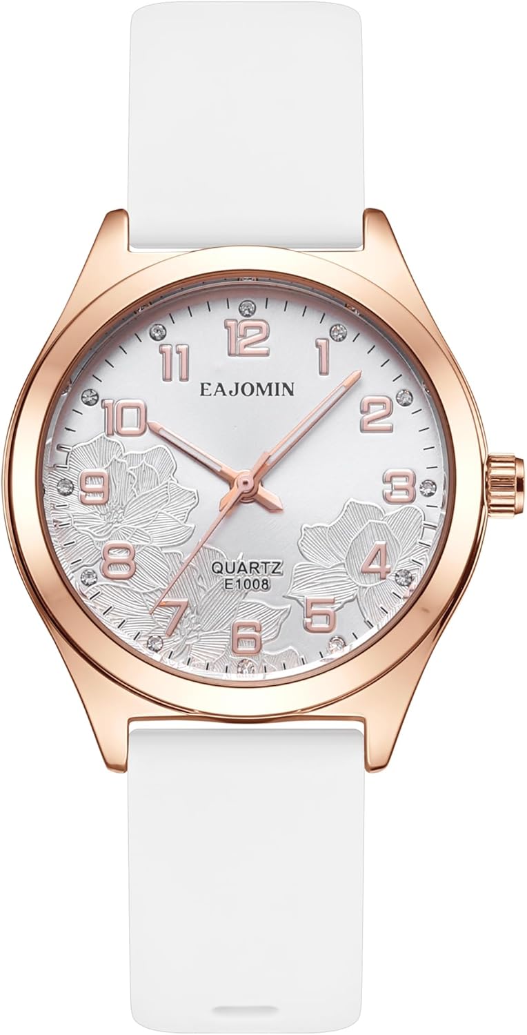Women’s Waterproof Quartz Analog Watch, Easy Read Dial,