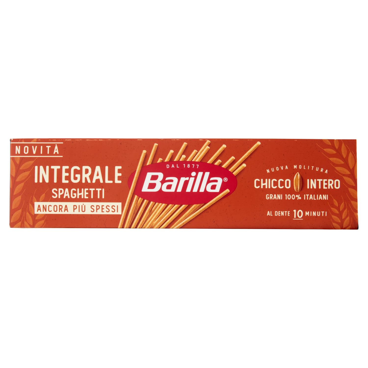 Italian Gourmet Spaghetti Integrale Pasta Vollkornnudeln 30 x 500g | Aus vollem Hartweizen; ricchi di fibre, tengono la cottura, ideal zu Tomate, Gesamtnettogewicht 15 kg + Kostenlos Polpa 400g