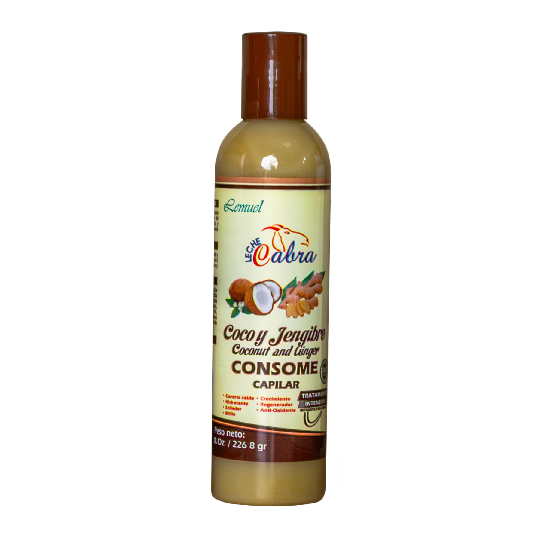 Lemuel cabra coco y jengibre coconut and ginger consome capilar