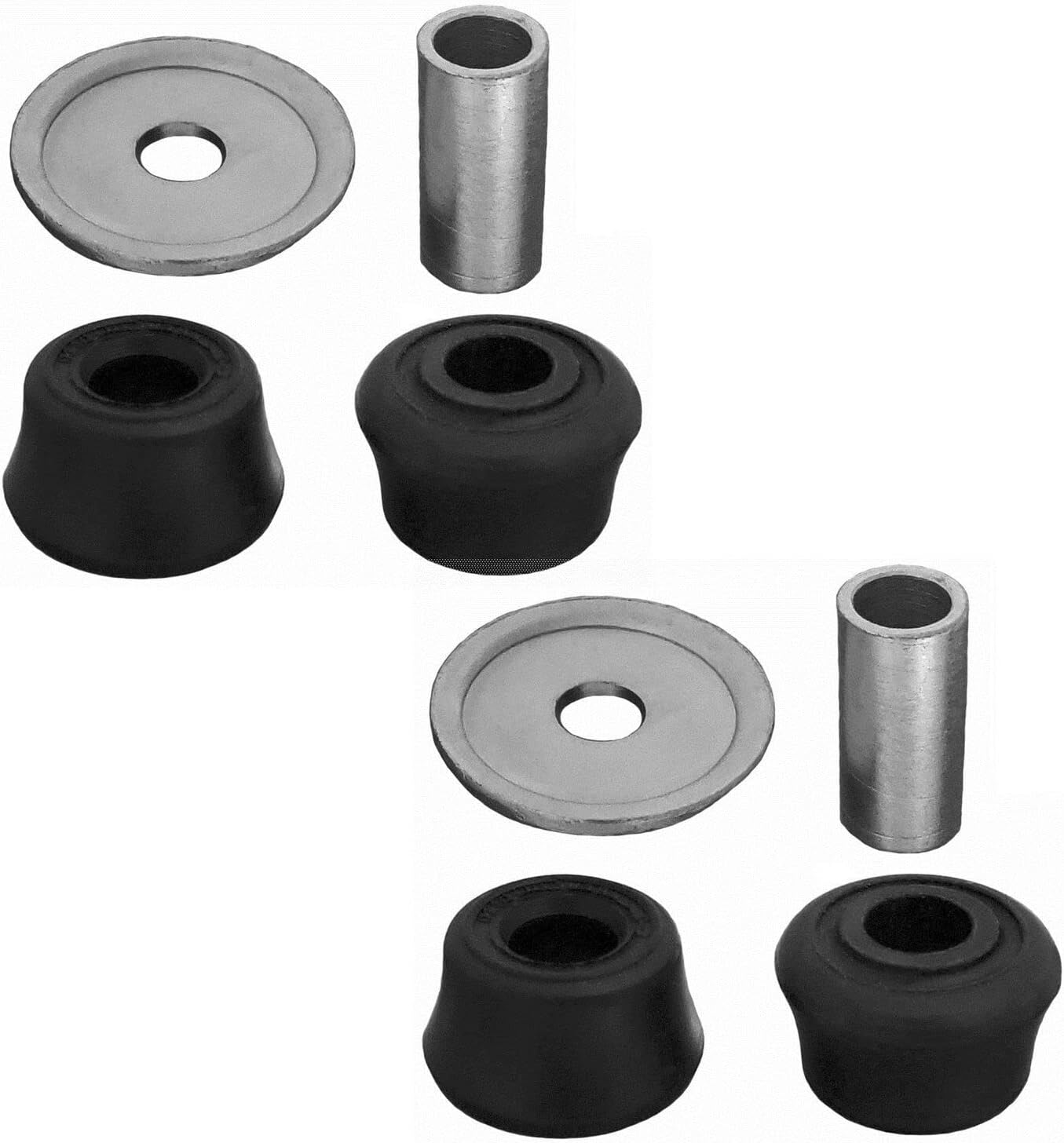 Replacement Pair Set 2 Rear Upper Suspension Shock Mounting Kit for Nissan Versa Note L4 FWD