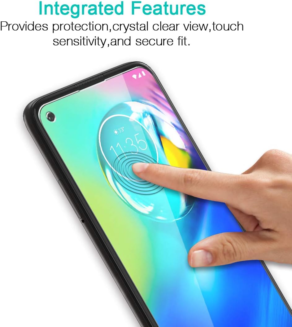LK 2 Pack Screen Protector for Motorola Moto G Power 2020 Tempered Glass, [Not Fit for 2021 Version] Easy Frame Installation, 9H hardness, Case Friendly