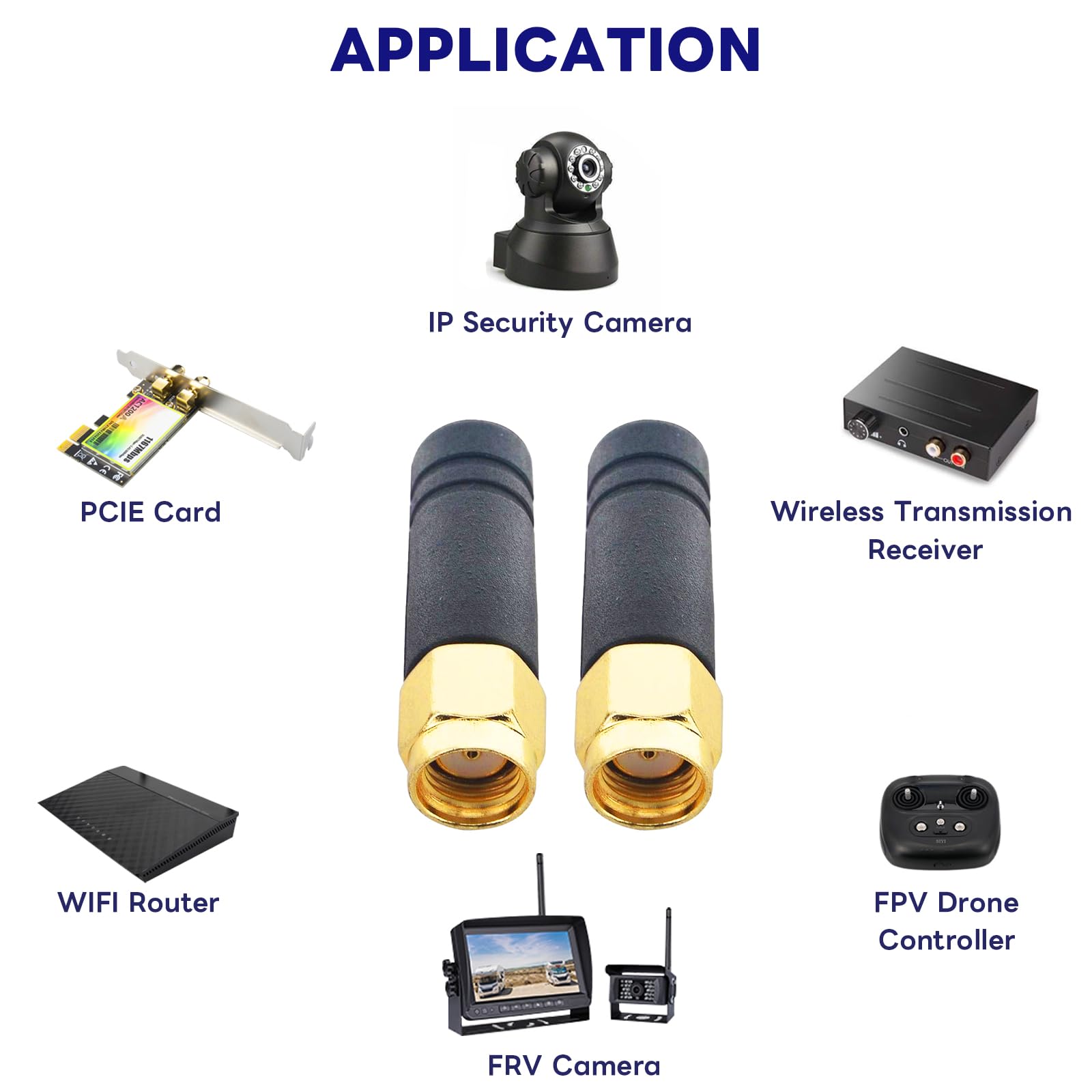 ABS Omni-directional 3dBi Whip Antenna For WI-FI Router Modem, 50 At Rs 60/piece In Bhopal - Foto 4