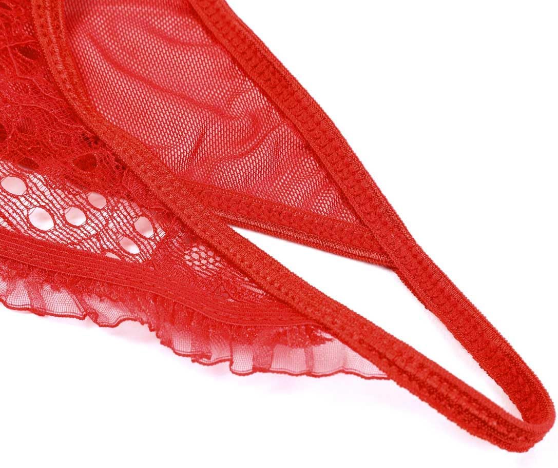 Body Para Mujer Interior de Encaje Lenceria Sexy Ropa de Dormir Transparente Con - foto 3