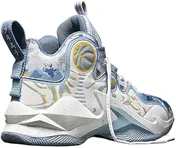 Tênis de basquete masculino com sola de borracha de malha antiderrapante tênis de corrida ao ar livre excelente aderência para botas de basquete esportivas