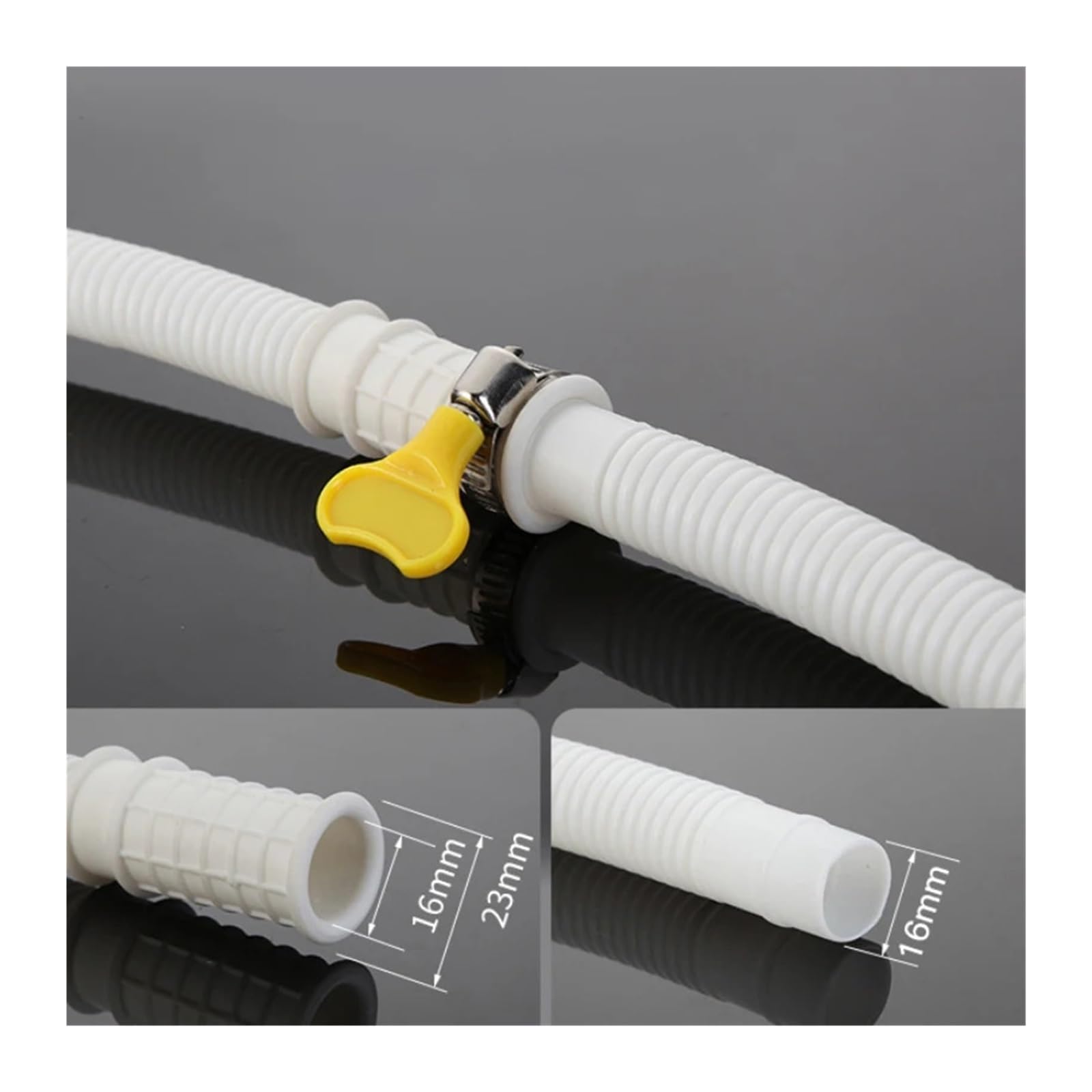 Tubo Condensa Condizionatore Universal Air Conditioning Drainage Hose | Flexible Air Conditioning Drain Hose Accessories Cuttable Corrugated Drainpipe(8M)