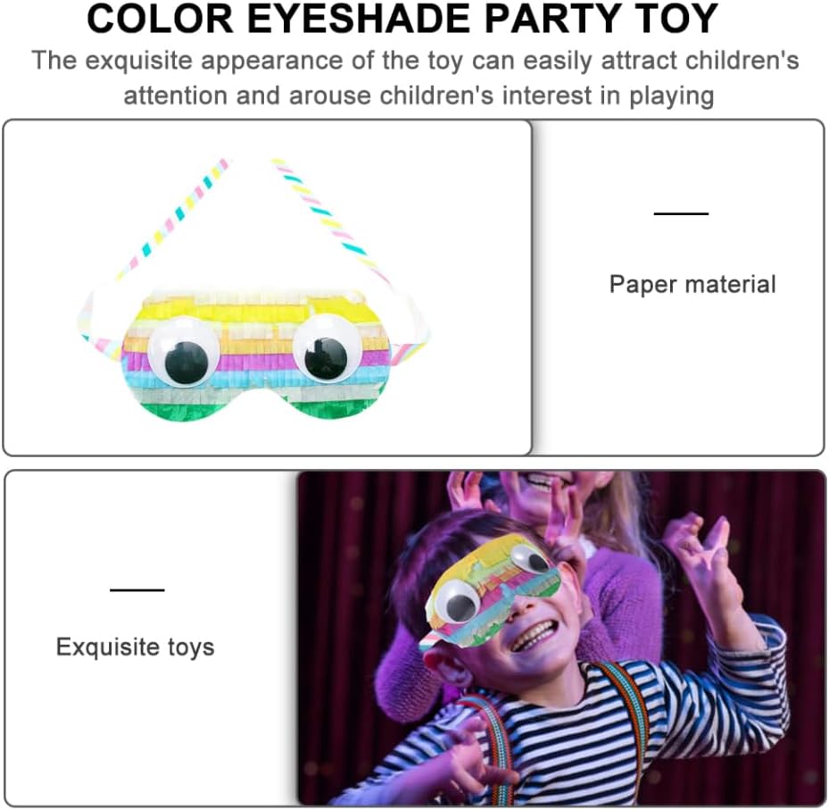 SUPVOX Children Birthday Pinata Playthings Party Costume Masks 2pcs Paper