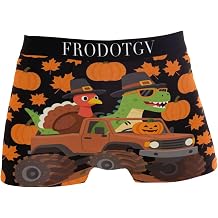 FRODOTGV Boxers for Men, Contour pouching Design, Happy Thanksgiving