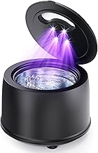 Ultralent Ultrasonic Cleaner 45000Hz, 200ml, 4 Modes, UV Lamp, 25W Dental Cleaning Ultrasound Dental Pod for Dentures, Aligners, Retainers, Orthodontic Appliances (Black)