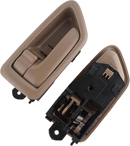 Miniatura 5 de HHCSOP Manijas interiores interiores de repuesto para Toyota Camry 1997 1998 1999 2000 2001 BeigeTan (par delanterotrasero del lado del conductor y