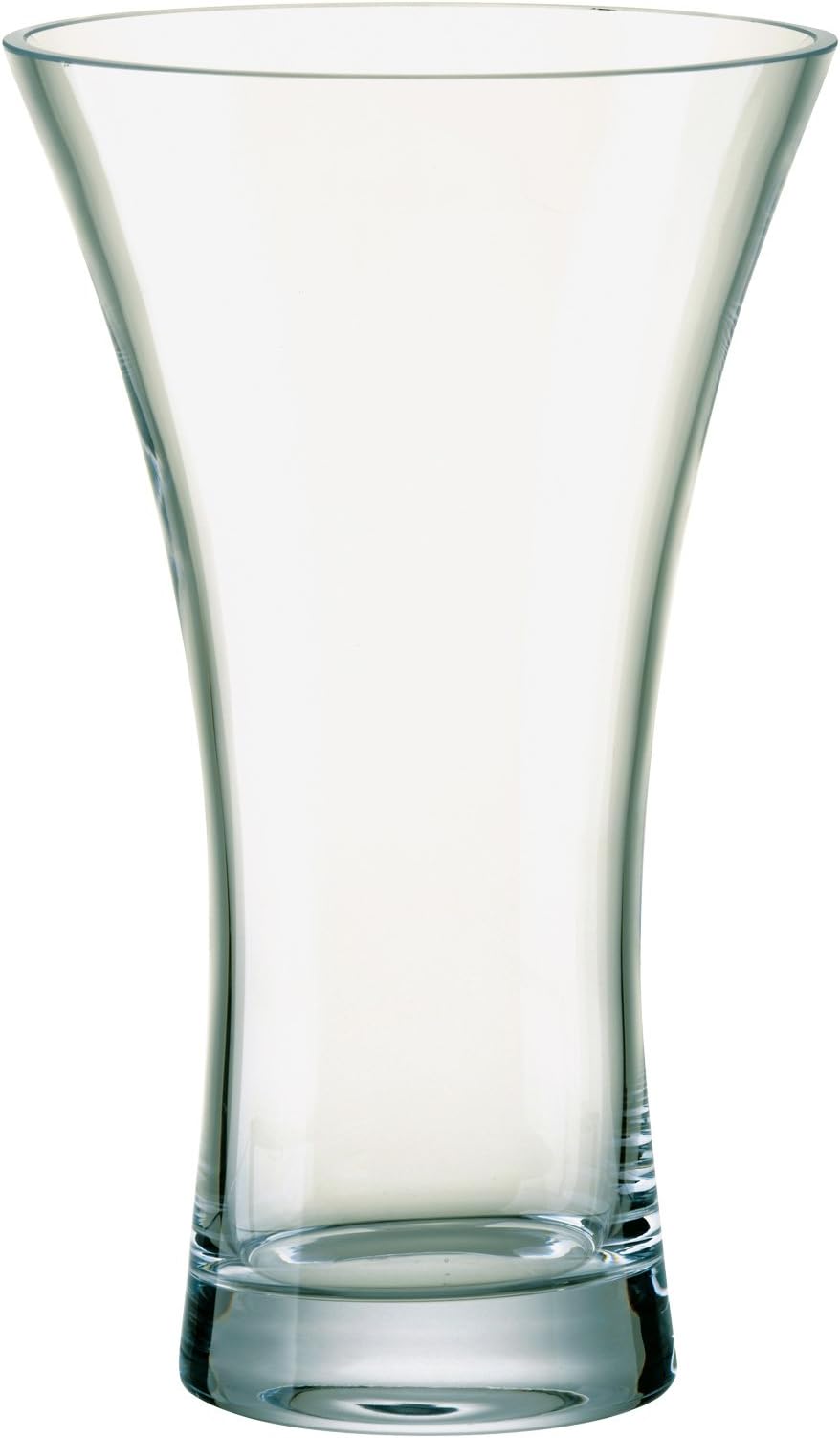 DornbergerWaisted Glass Vase For Flowers - Small Flower Vase - 25cm (10'') Tall- Clear Glass Vase - Mouth Blown - Elegant Vase For Flowers - Vases & Bowls Range