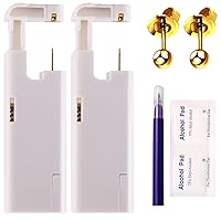 Vista 8 de KAIQIKAIXI 18 piezas, kit de perforación de oreja, pistola de clavos para oreja automática e indolora, desechable, aséptica, casera, portátil, grupo