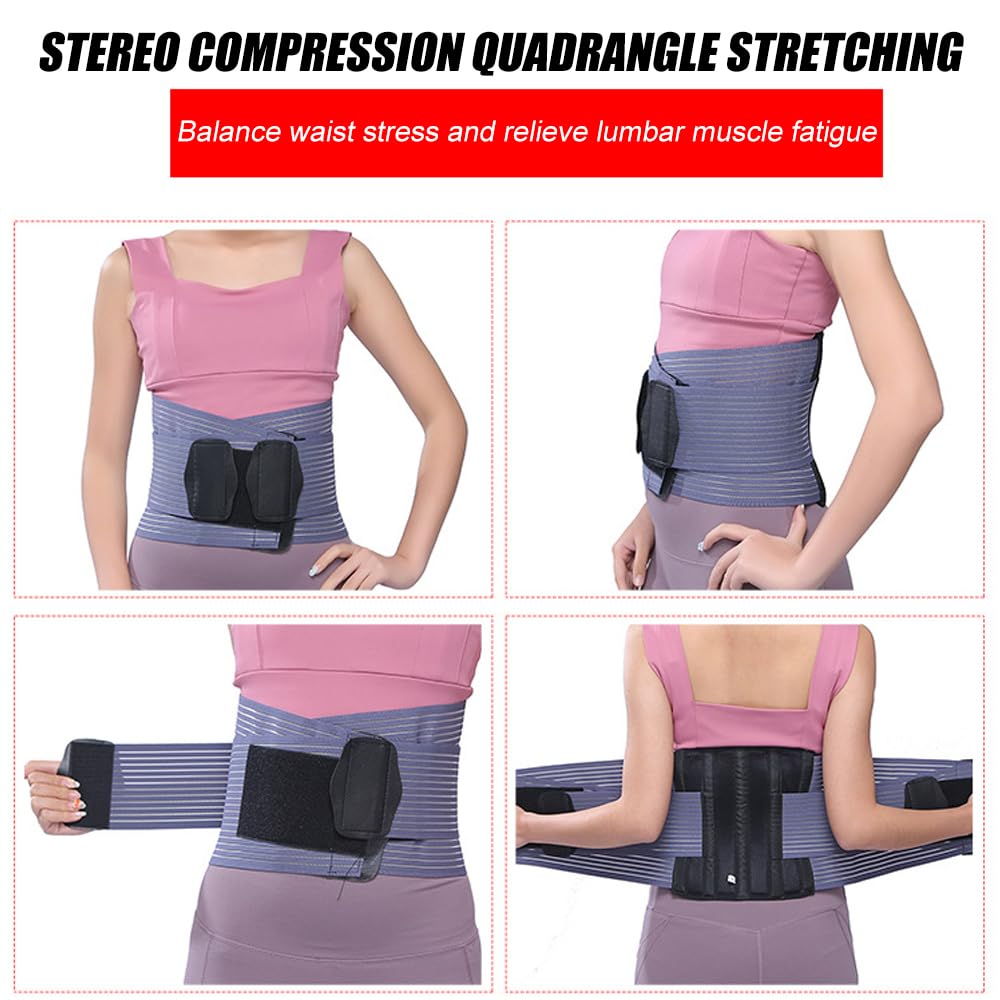 Soporte Lumbar Transpirable Faja De Descompresión De Soporte Lumbar Unisex Cinturón De Entrenamiento De Cintura Ajustable Para Alivio Dolor Espalda Baja, Mantiene Su Columna Vertebral Recta ( Size : X