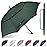 Gonex 62 Inch Extra Large Golf Umbrella, Automatic Open Travel Rain Umbrella with Windproof Water Resistant Double Canopy, Oversize Vented Umbrellas for 2-3 Men and UV Protection, Dark Green
