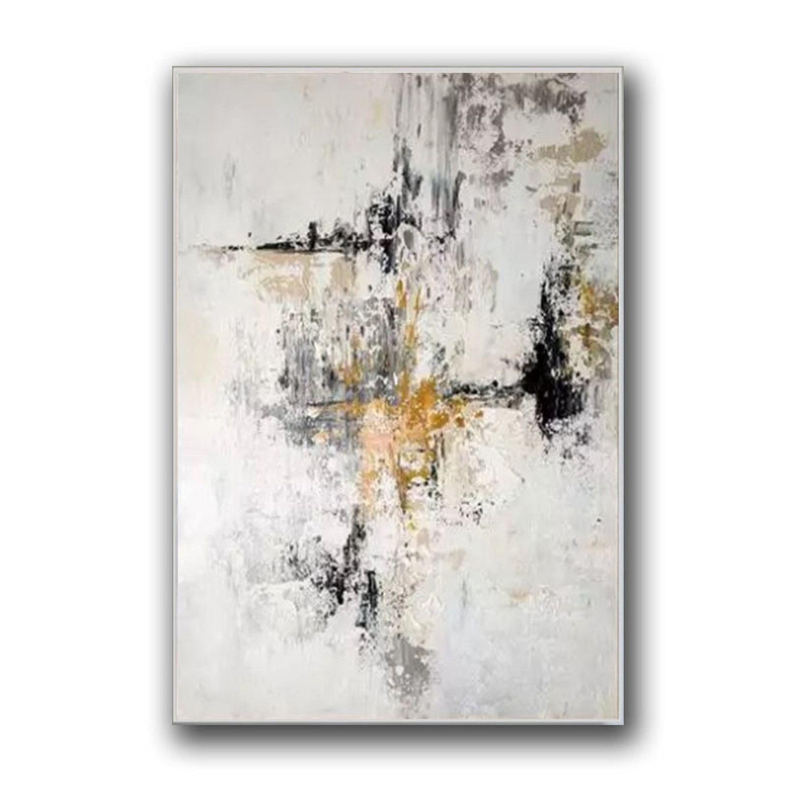 BIEMBI Grote Beige Goud Grijze Abstract Olieverfschilderij Voor Woonkamer Grote Schilderijen Goud Ingelijst Klaar om op te Hangen Scandinavische BIEMBI Grote Beige Goud Grijze Abstract Olieverfschilderij Voor Woonkamer Grote Schilderijen Goud Ingelijst Klaar om op te Hangen Scandinavische