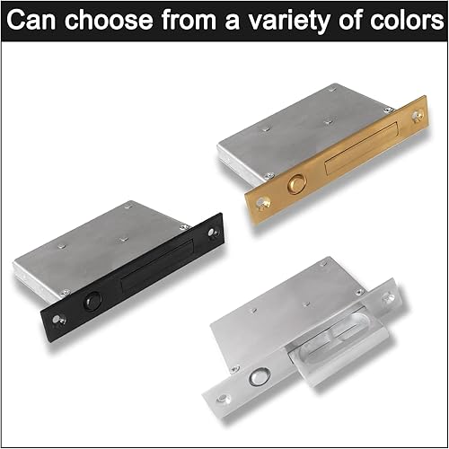 Miniatura 2 de Tirador de borde de puerta con bolsillo, accesorios para manijas de puerta corredera, bolsillos ocultos en los tiradores de puerta laterales, el