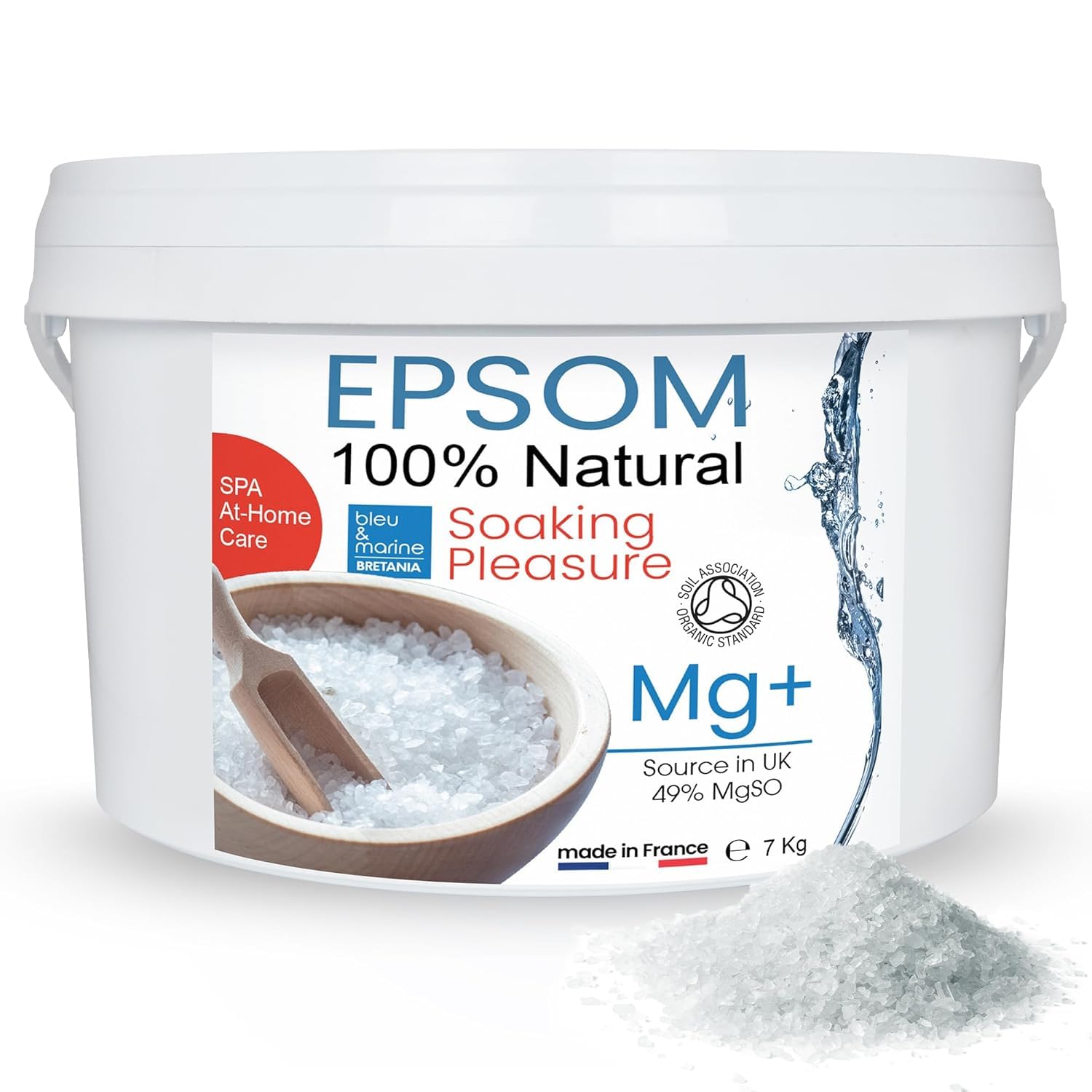 Organic Pure Epsom Salt Natural Magnesium ● Foot SPA ● Gardening 7 kg
