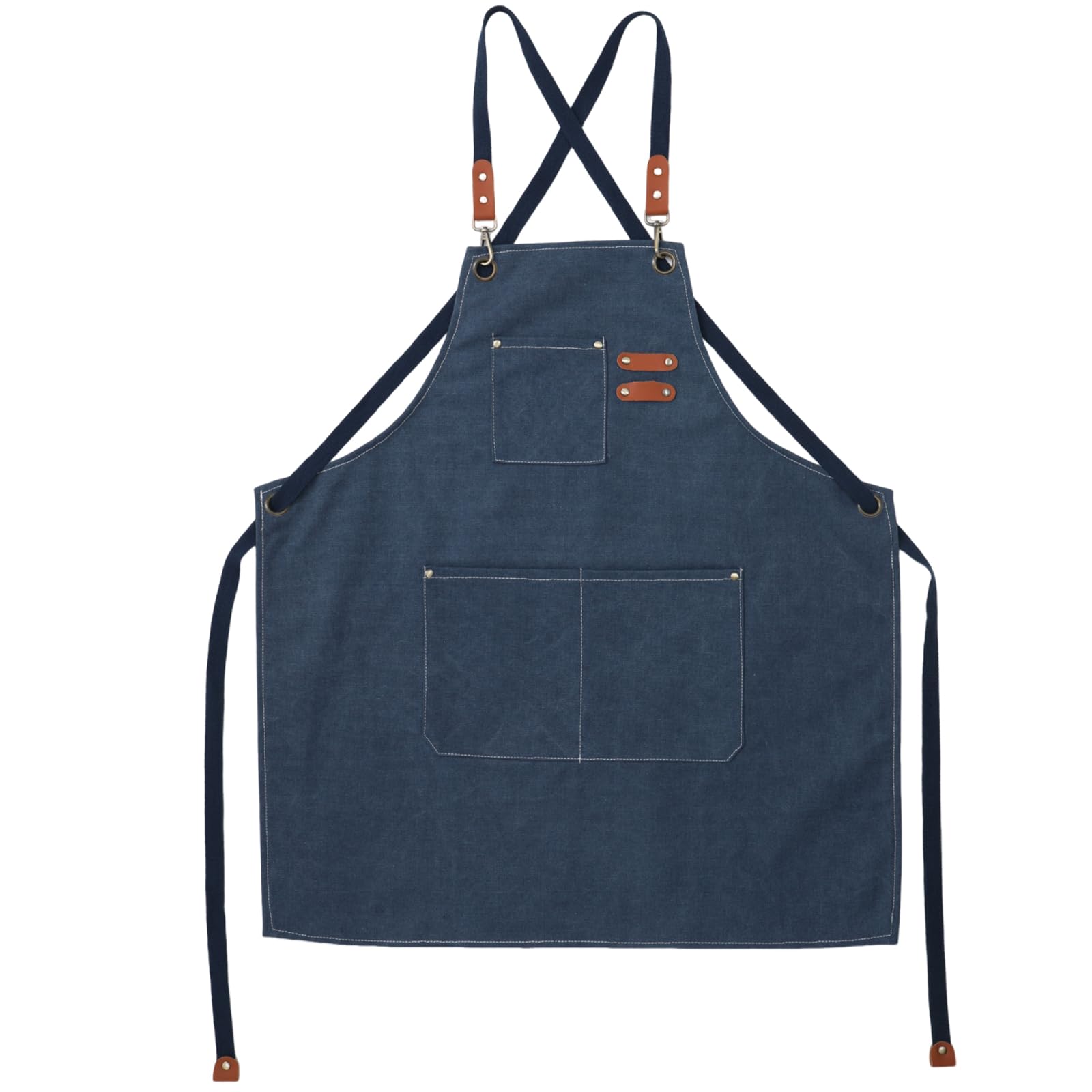 Xjdzineq Canvas Work Apron Heavy Duty Thickened for Gardening Cooking Hairdressing with Multiple Practical Tool Pocket Baristas Apron with Pocket