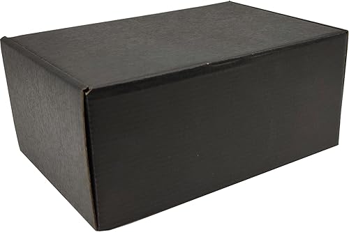 Miniatura 5 de Cajas de envío pequeñas negras para pequeñas empresas, paquete de cajas de cartón corrugado de 25 a 6 x 4 x 3 pulgadas para envío, embalaje, regalos