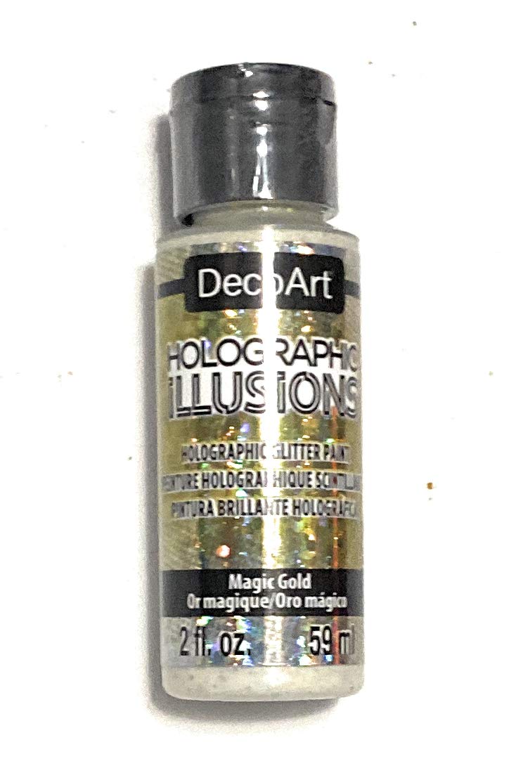 Deco Art Holographic Illusion Magic Gold, One Size