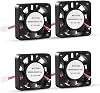 UMLIFE 4PCS 3D Printer Cooling Fan 40mmx40mmx10mm Oil Bearing Blower Fan DC 12V Brushless Cooling Fan with 2 Pin Terminal for Hotend Extruder Heatsinks Makerbot MK7 MK8 CPU Chip (12V 0.08A)