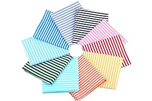 White Stripes Printed 100% Twill Cotton Fabric for Patchwork Quilting Sewing