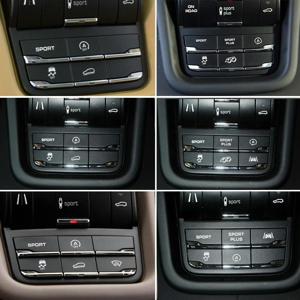 Auto Schalter Knopf für Porsche Cayenne 7P5 2010-2018, Mittelkonsole Fahrmodussteuerung Multifunktionsschalter Sporttaste