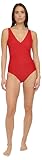 Womens Full Coverage V-Neck Swimsuit