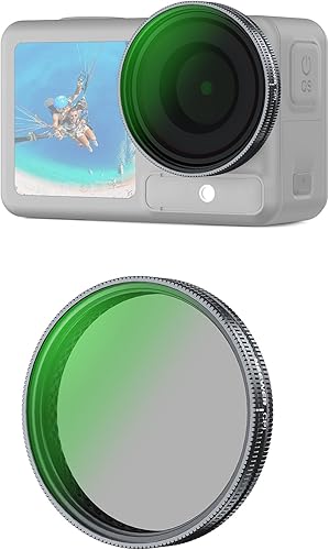 Miniatura 13 de NEEWER Juego de filtros ND compatible con DJI Osmo Action 3/4/5 Pro, paquete de 6 ND8+ND16+ND32+ND64+ND1000+CPL Accesorios de cámara de acción