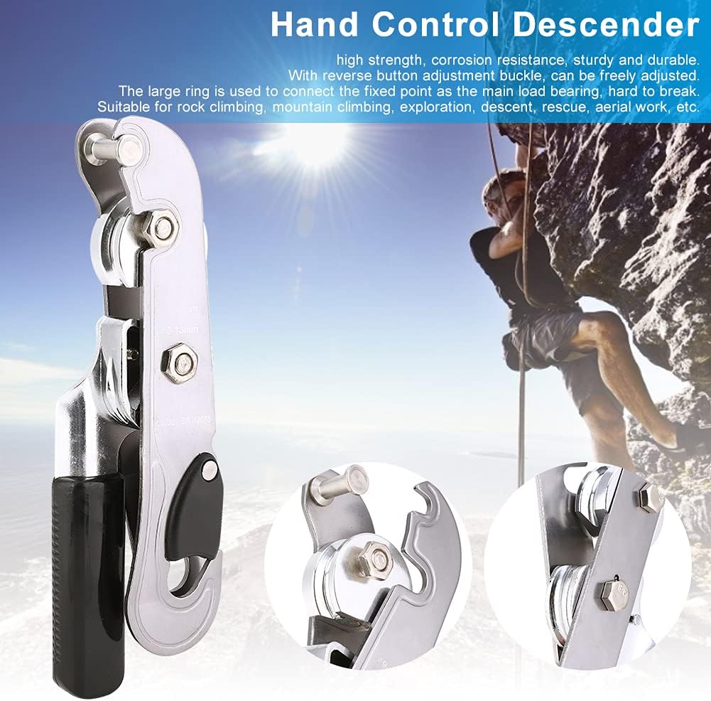 Anti Panik Hand Control Device, Climbing Relief with Auxiliary Equipment for Outdoor Activities, Consisting of Hot Forging Aluminum Alloy