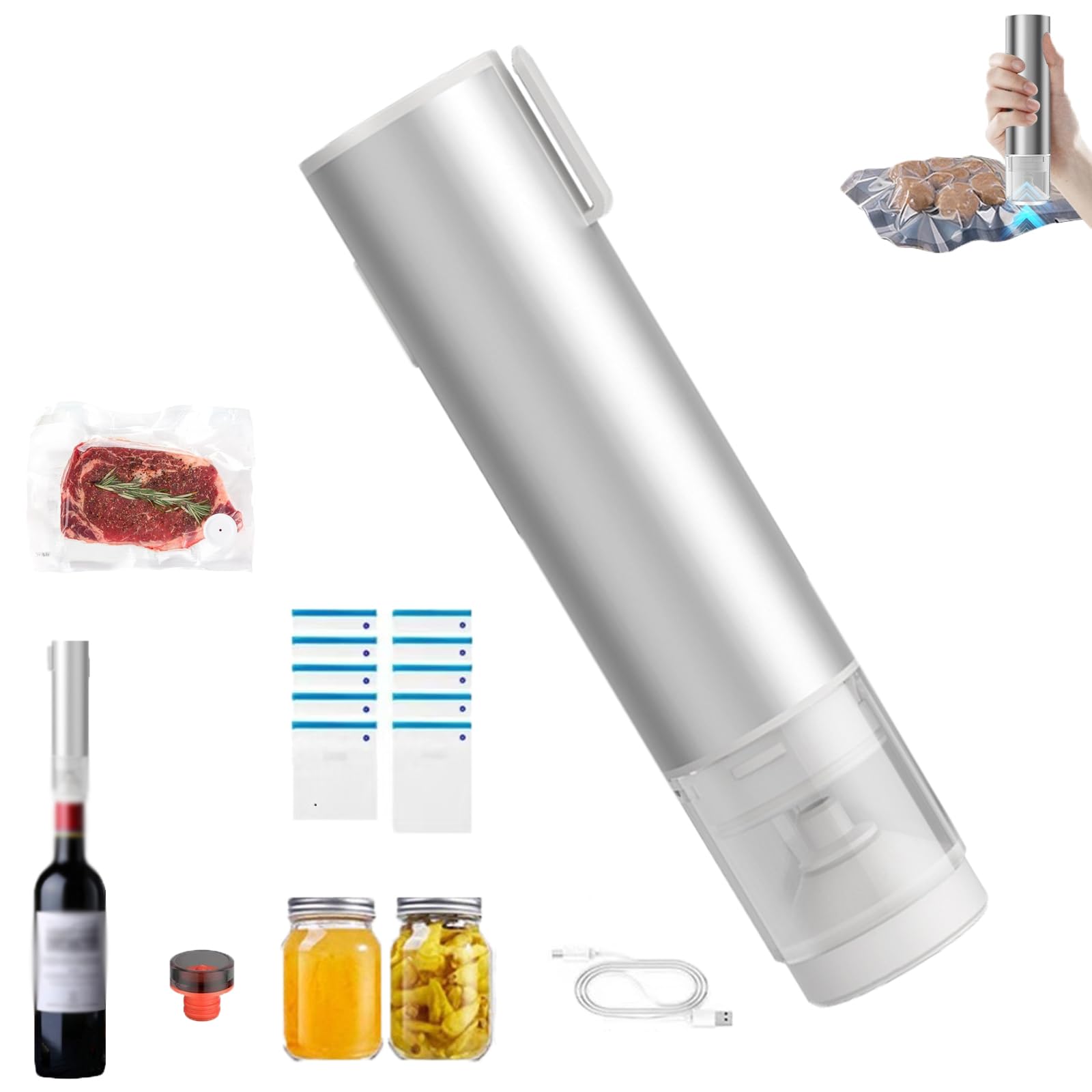 Scelleuse sous vide portable anti gaspillage pour stopper les pertes