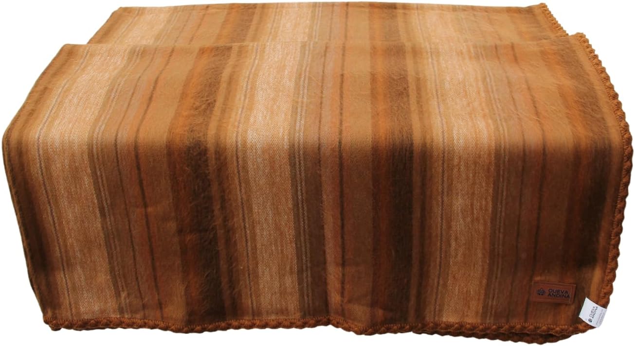 Alpaca Wool Blanket Throw - Beautiful & Warm, 80 x 60 inches, Ultra-Soft, Hypoallergenic and Breathable. (Brown) - Image 4