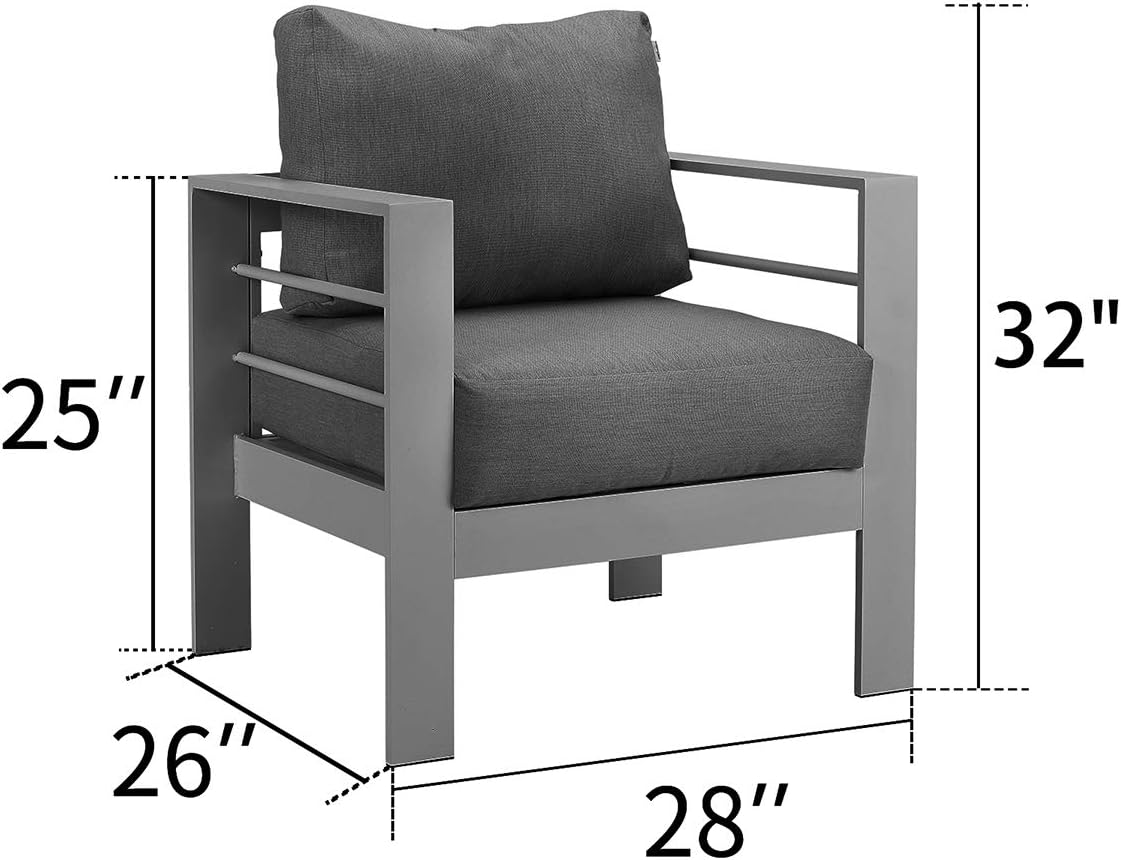 Stylish Comfort: Review of the Solaste All-Weather Aluminum Patio Armchairs