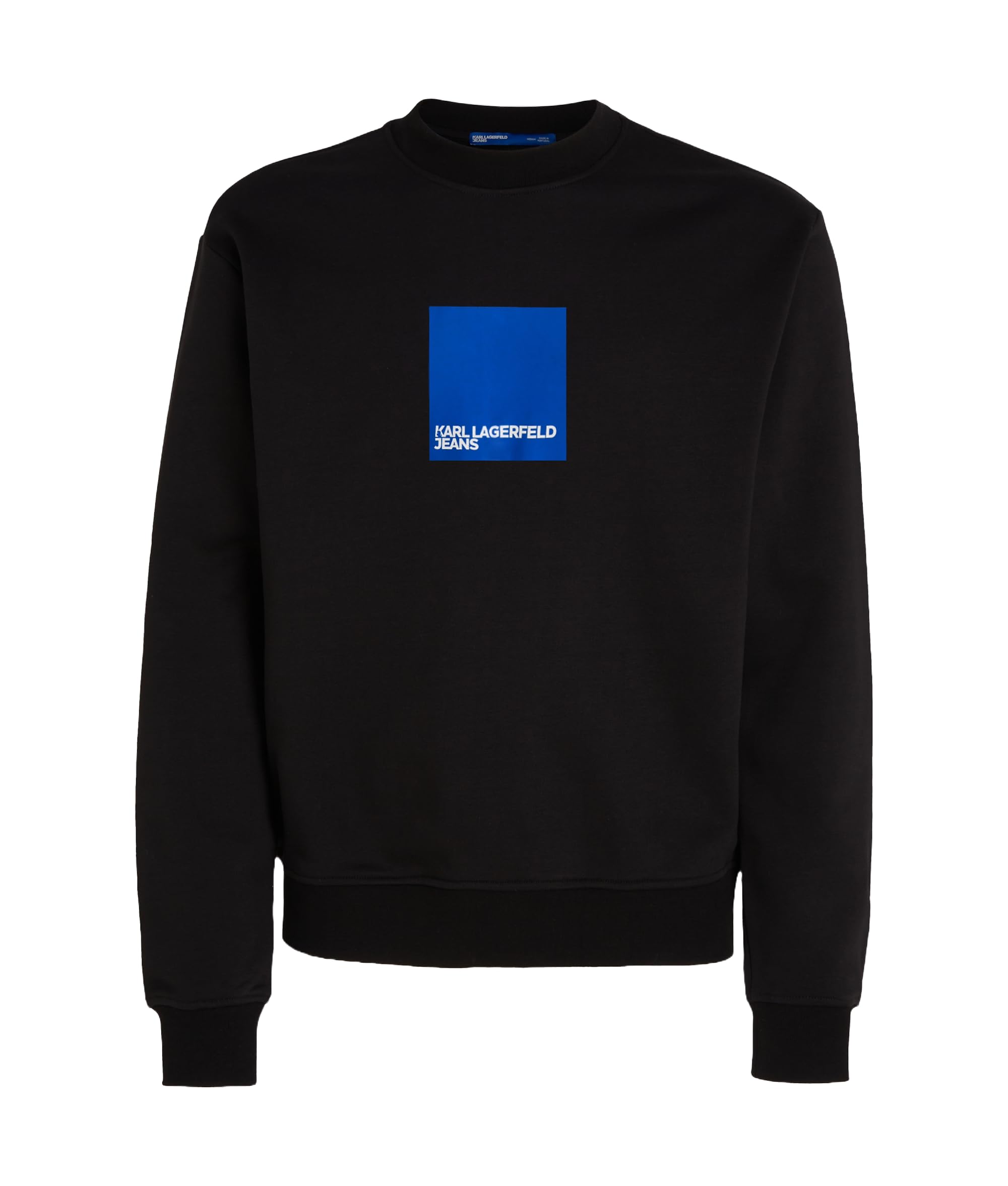 KARL LAGERFELD JEANS, Men's, Box Logo Sweat, Regular Fit, Black, XS
