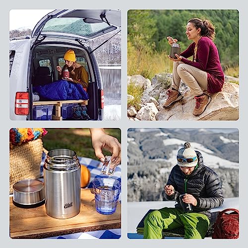 Termo para comida Esbit de un litro para excursiones de montaña 8